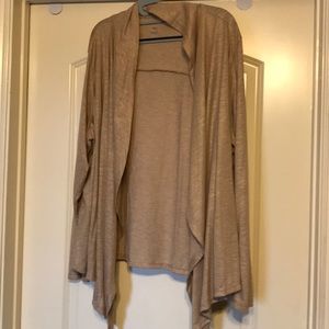 NWOT Cato Gold Shimmer Cardigan